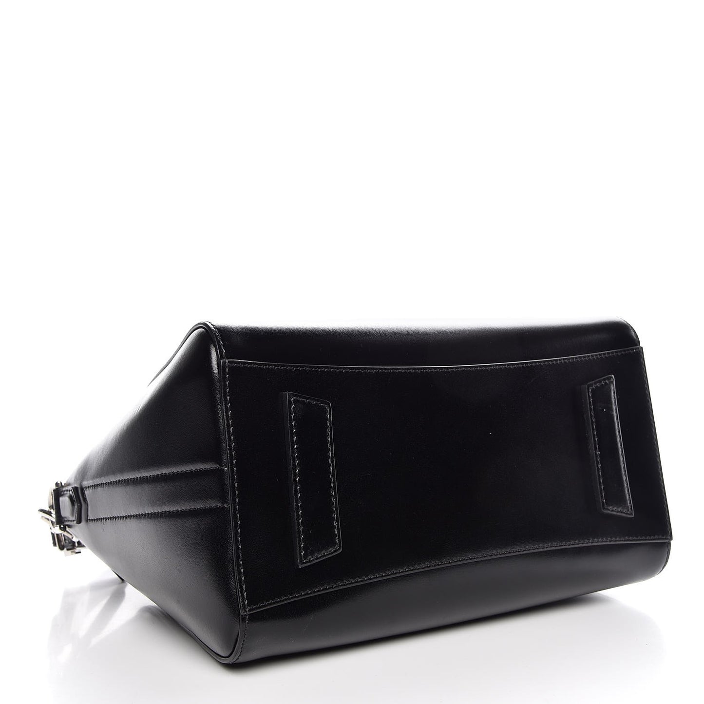 Shiny Lord Calfskin Small Antigona Black