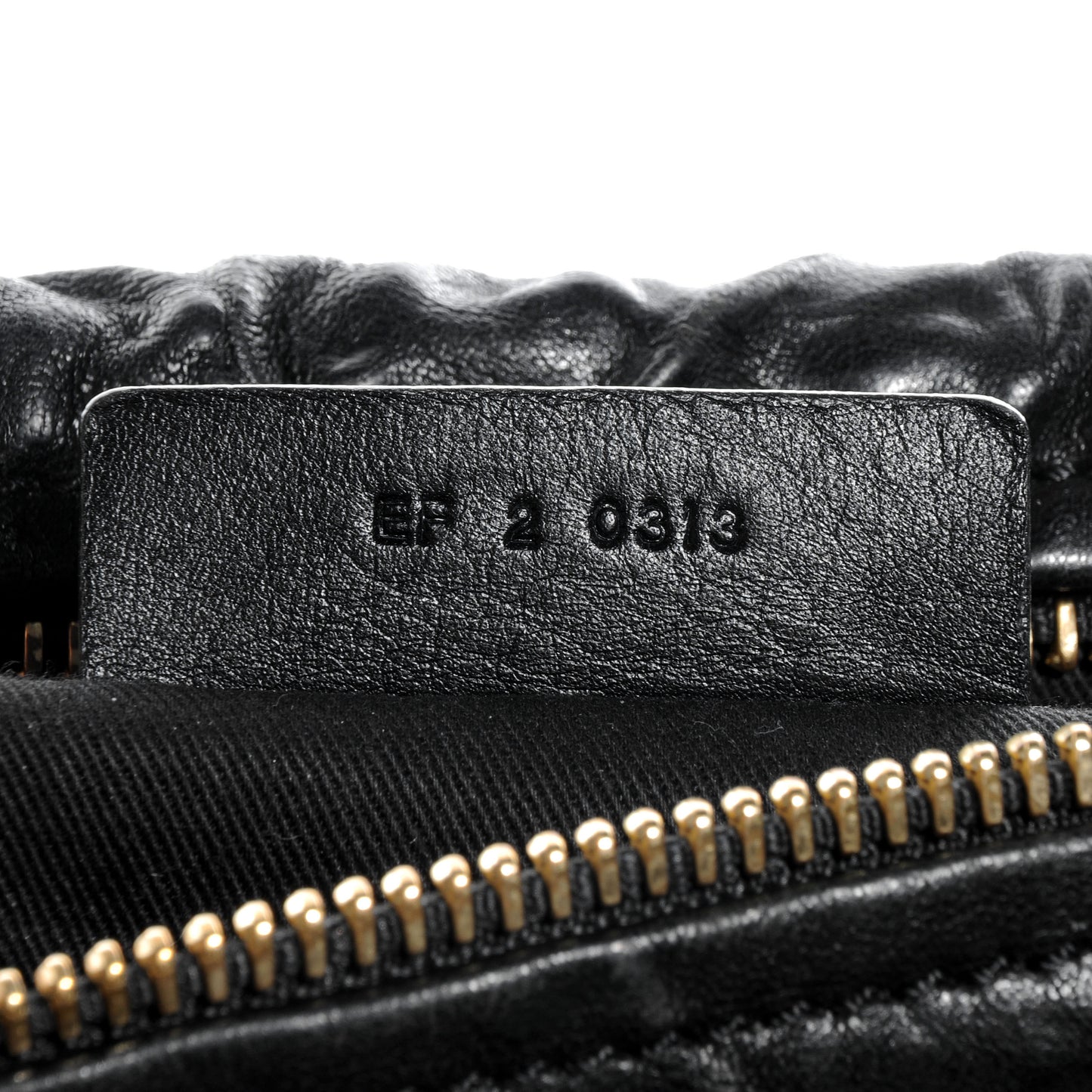 Tumbled Sheepskin Medium Pandora Bag Black