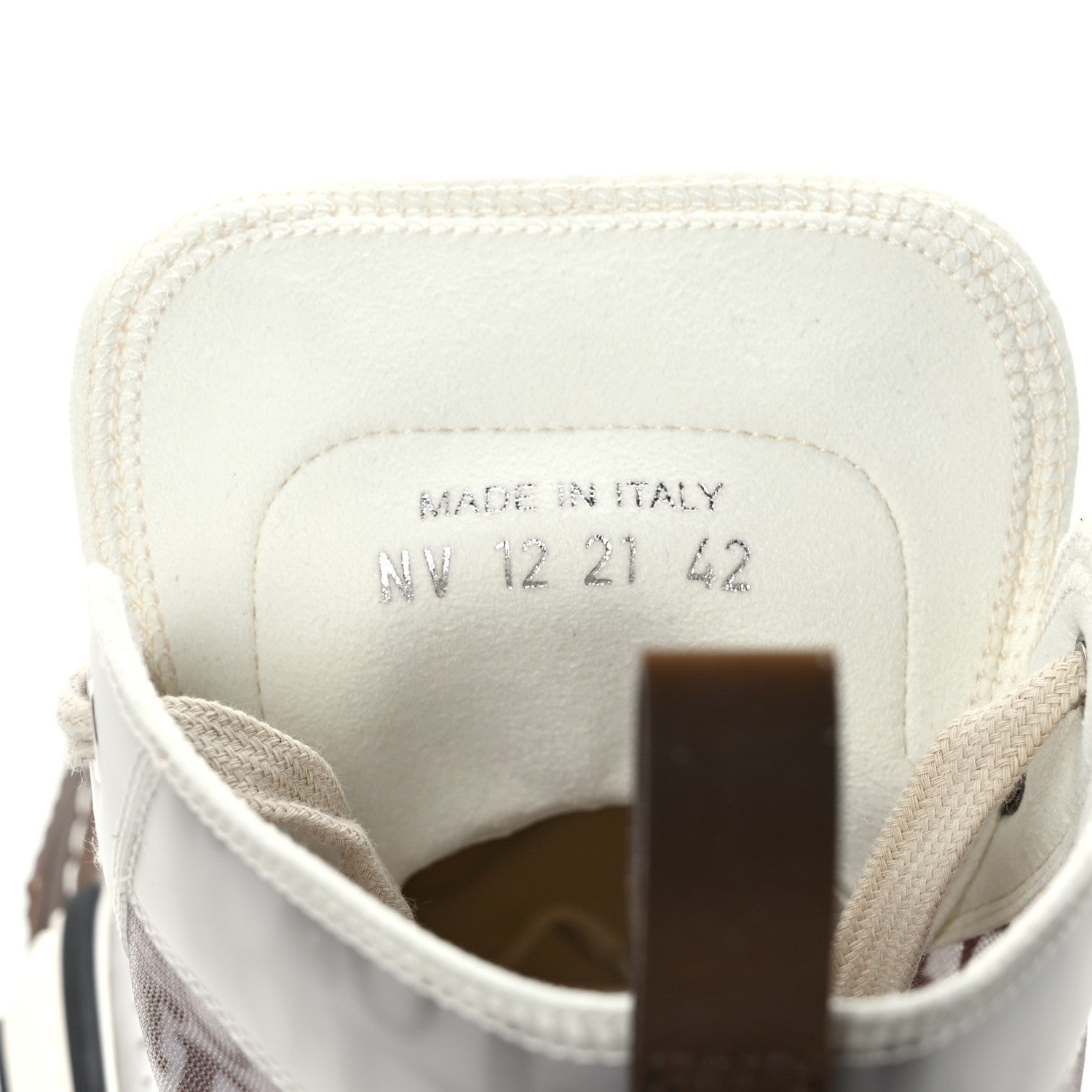 Christian Dior Technical Canvas Oblique Mens B23 High Top Sneakers 42 Brown Beige 8 of 9