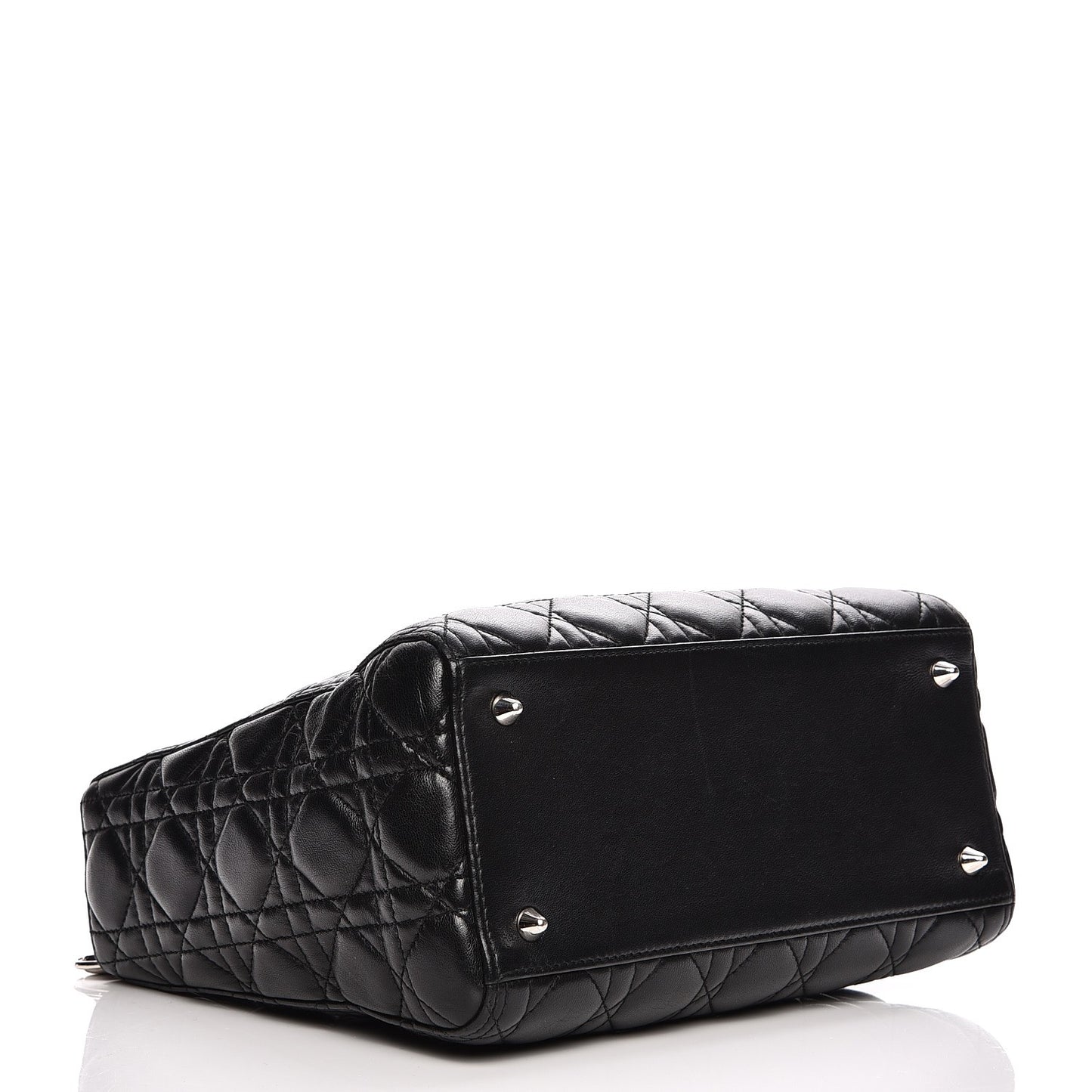 Lambskin Cannage Medium Lady Dior Black