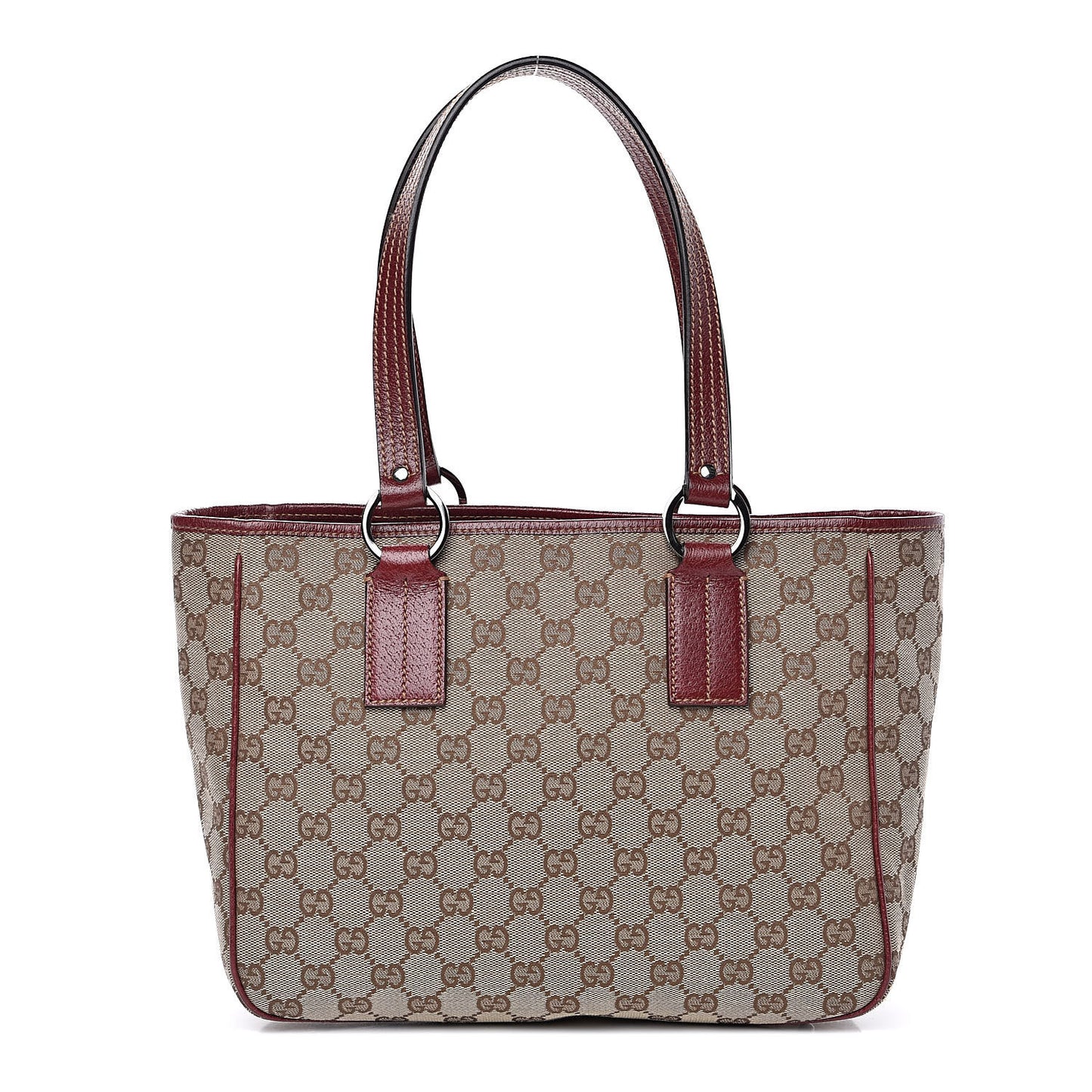 Monogram Medium Tote Red