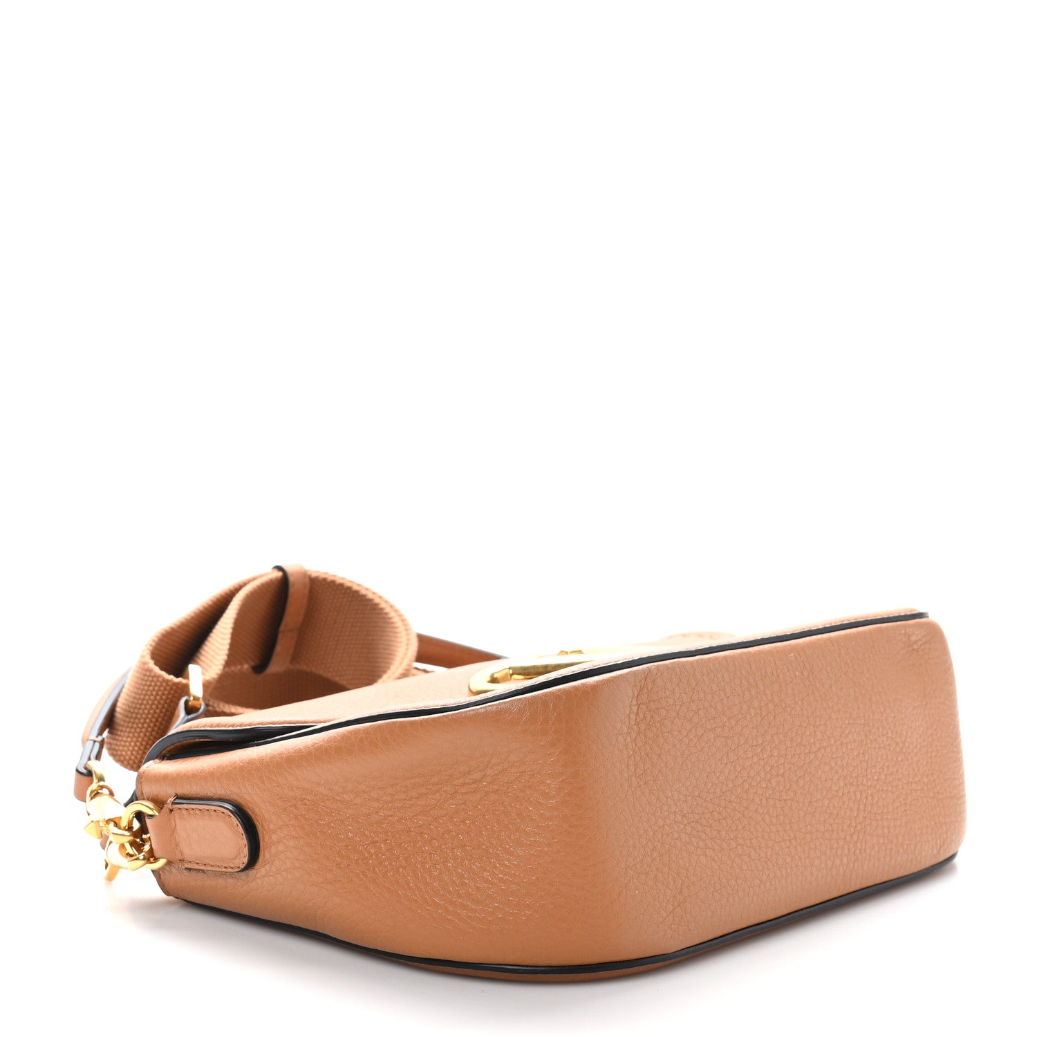 Valentino Garavani Soft Grainy Calfskin Alltime Shoulder Bag Almond Beige 4 of 9