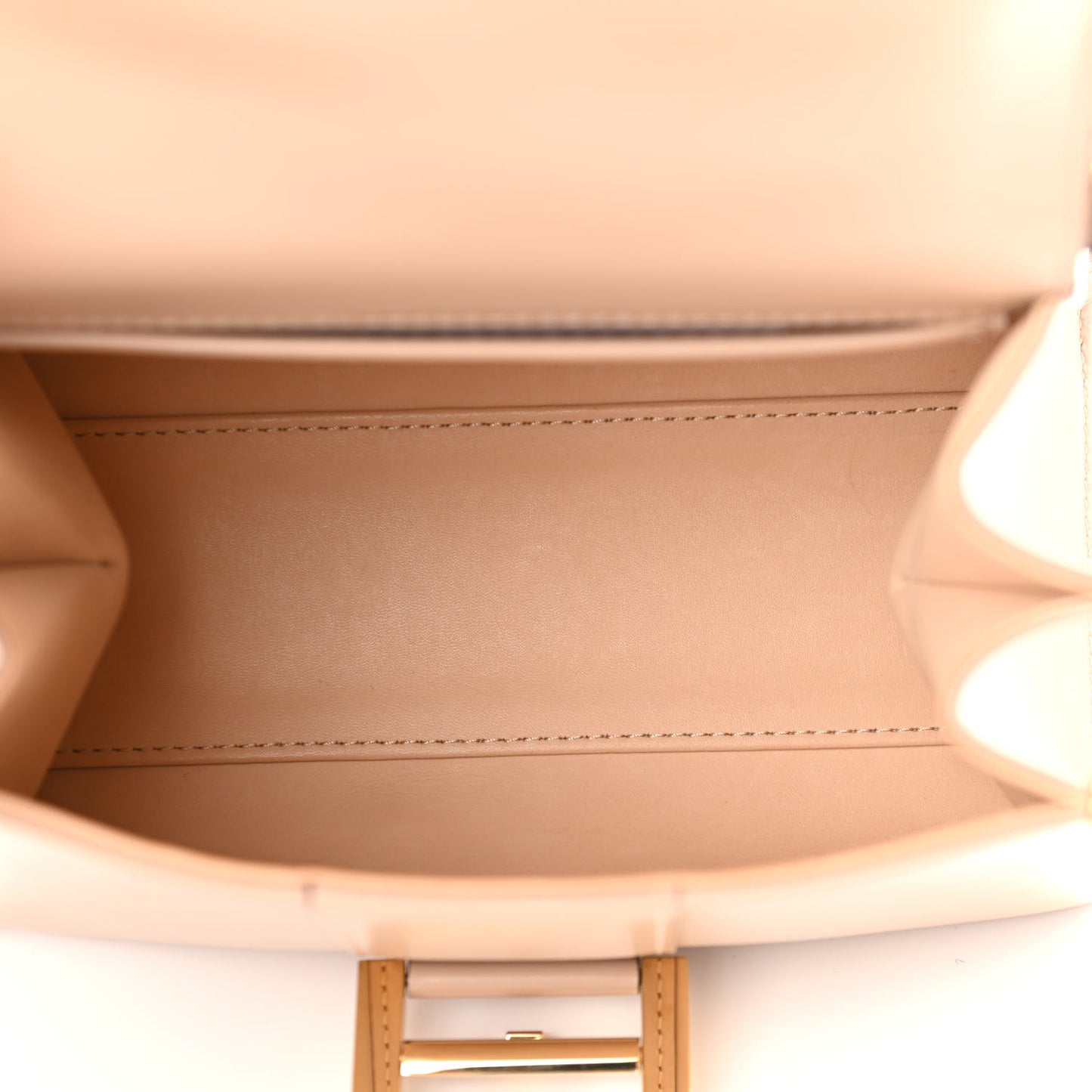 Box Calfskin Mini Brillant Satchel Sand