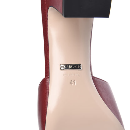 Gucci Malaga Kid Crystal Square G Madelyn Mules 41 Romantic Cerise 8 of 10