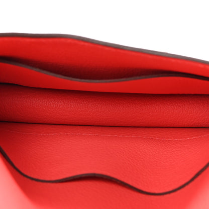 Hermes Evercolor Bi-Color Constance Slim Wallet Rose Texas Sienne 6 of 9