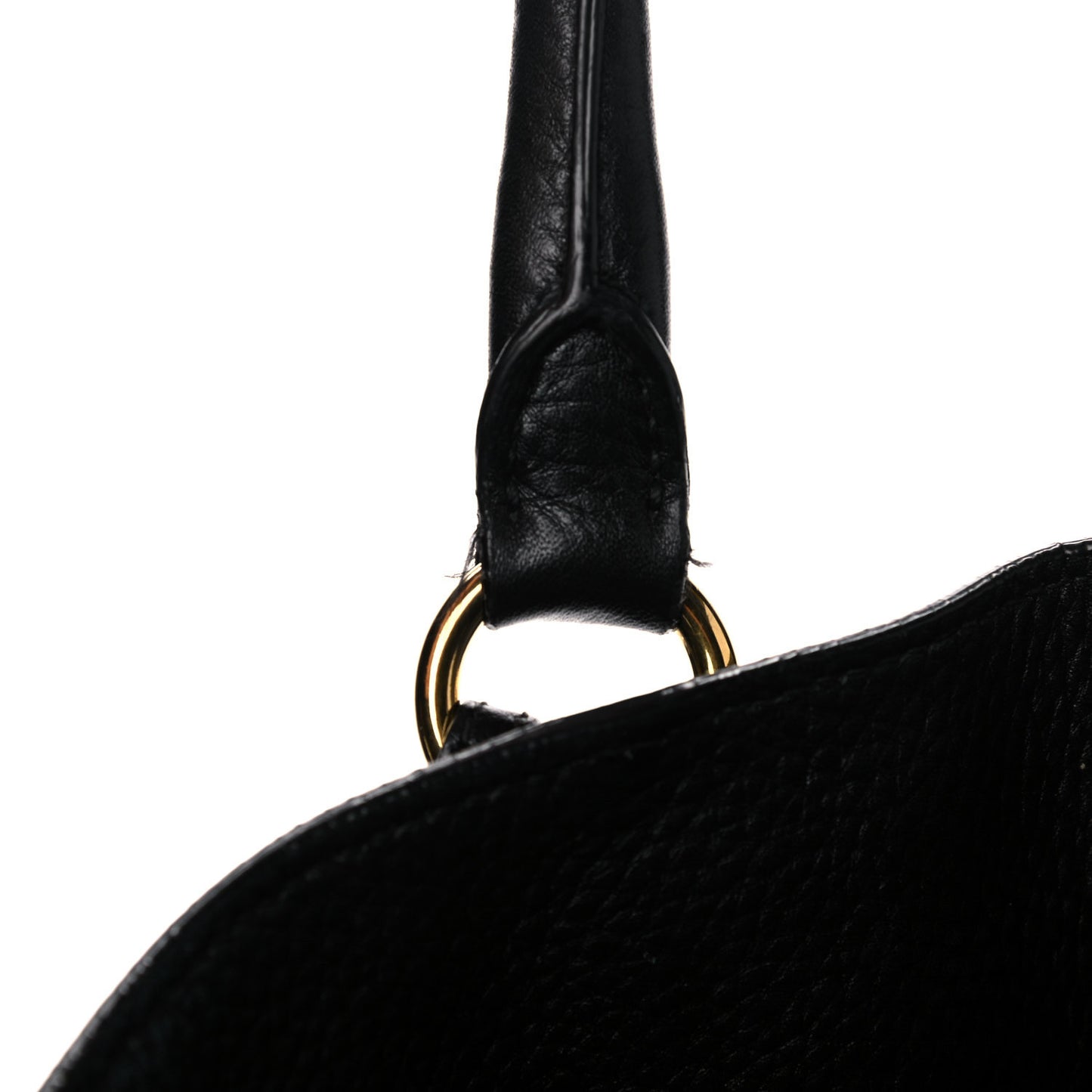 Vitello Daino Side Pocket Tote Black