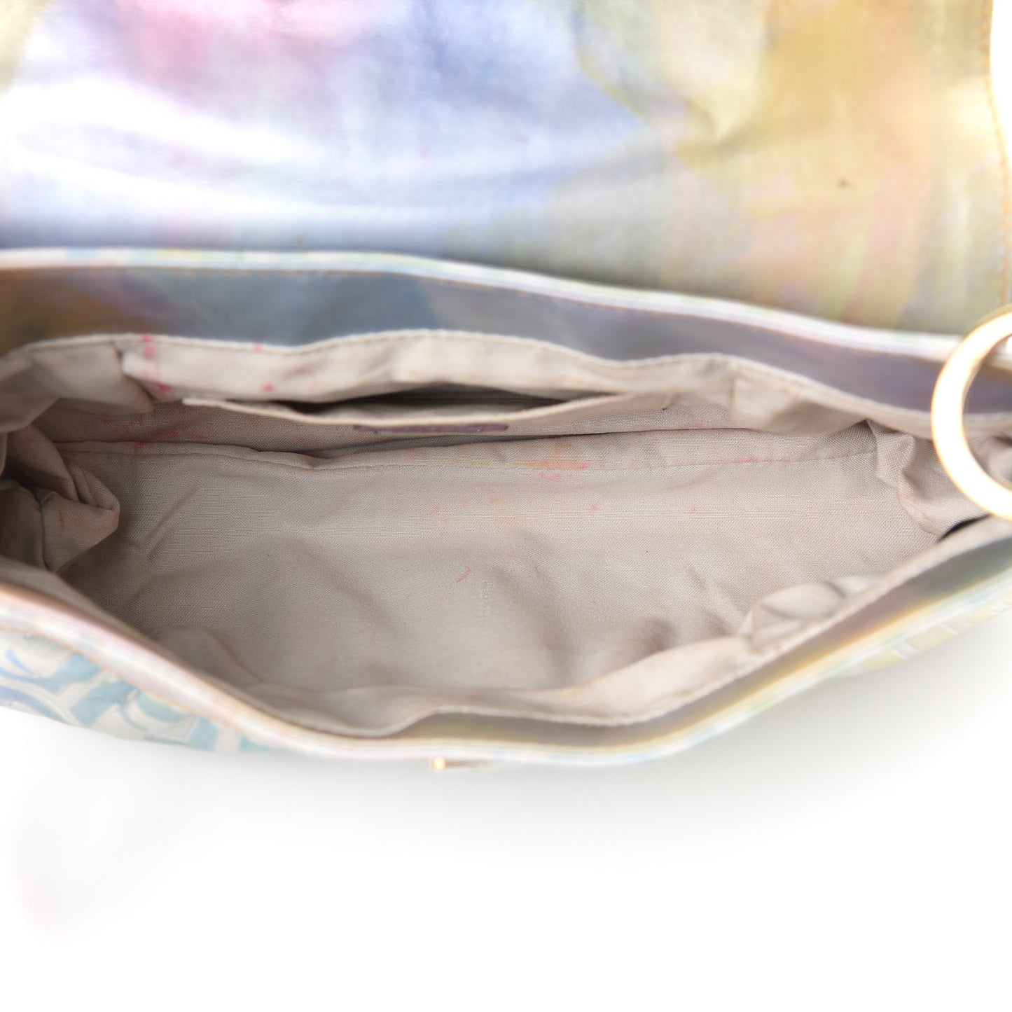 Vitello FF SFumato Embossed Small Chef Shoulder Bag Multicolor