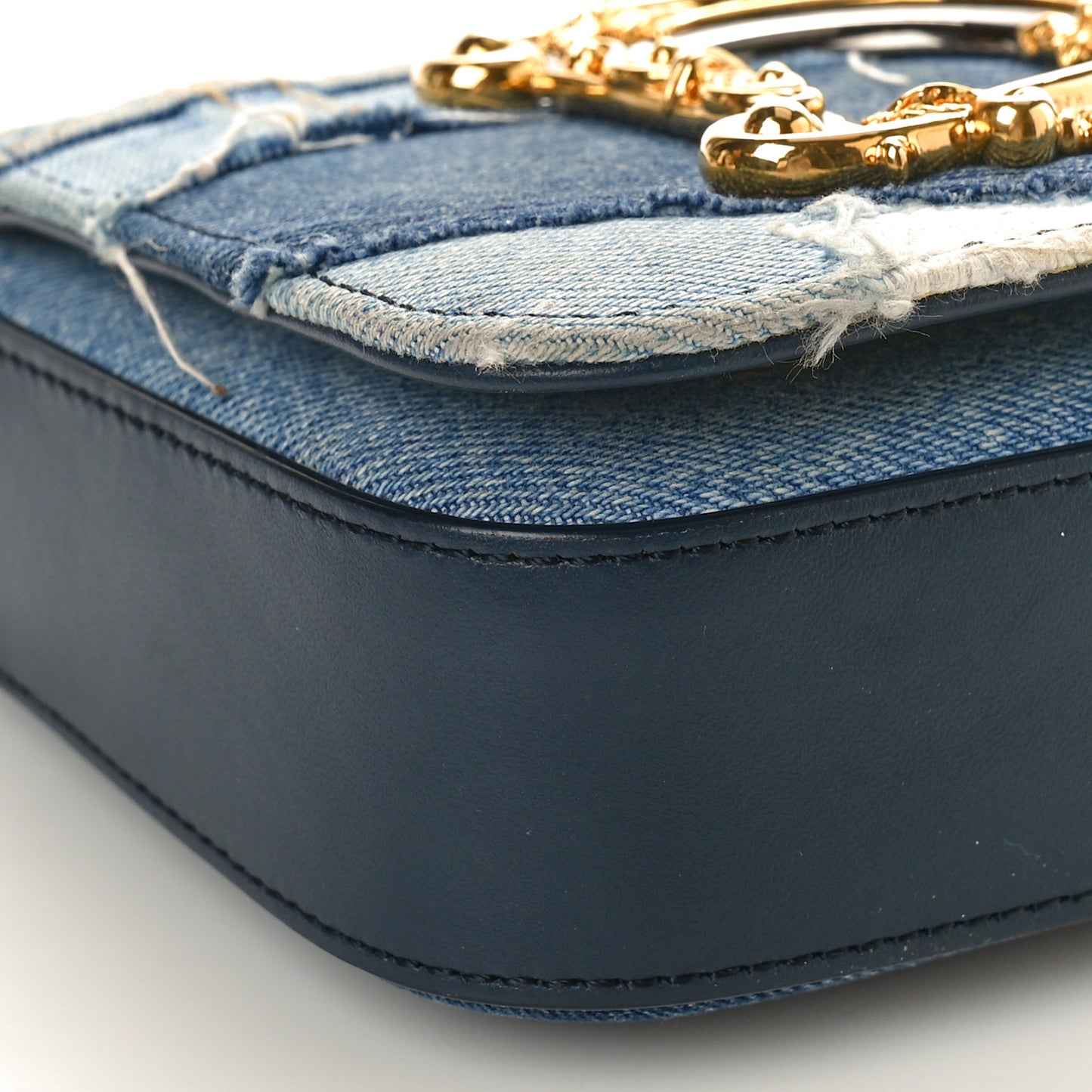 Denim DG Girls Shoulder Bag Blue