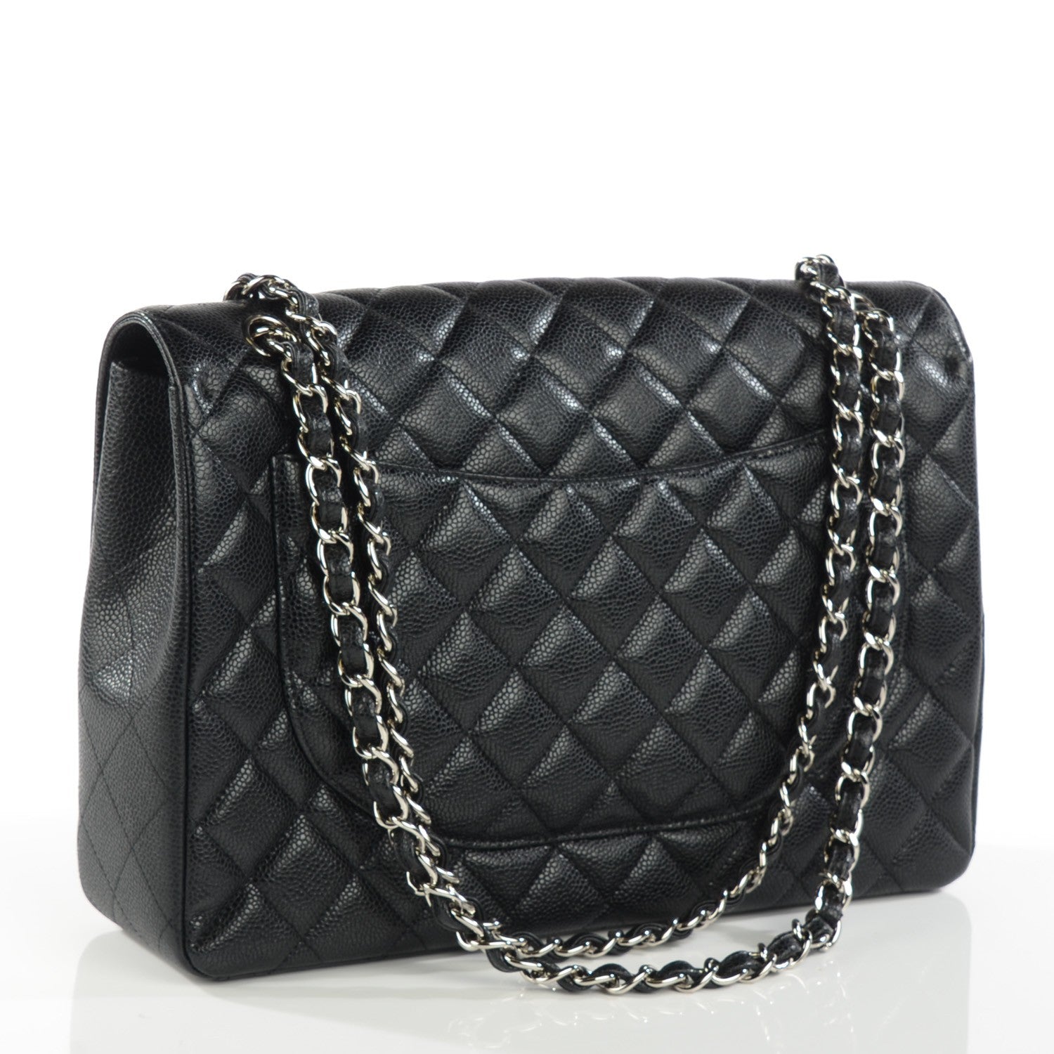 Chanel Caviar Quilted Maxi Single Flap Black 3 of 8
