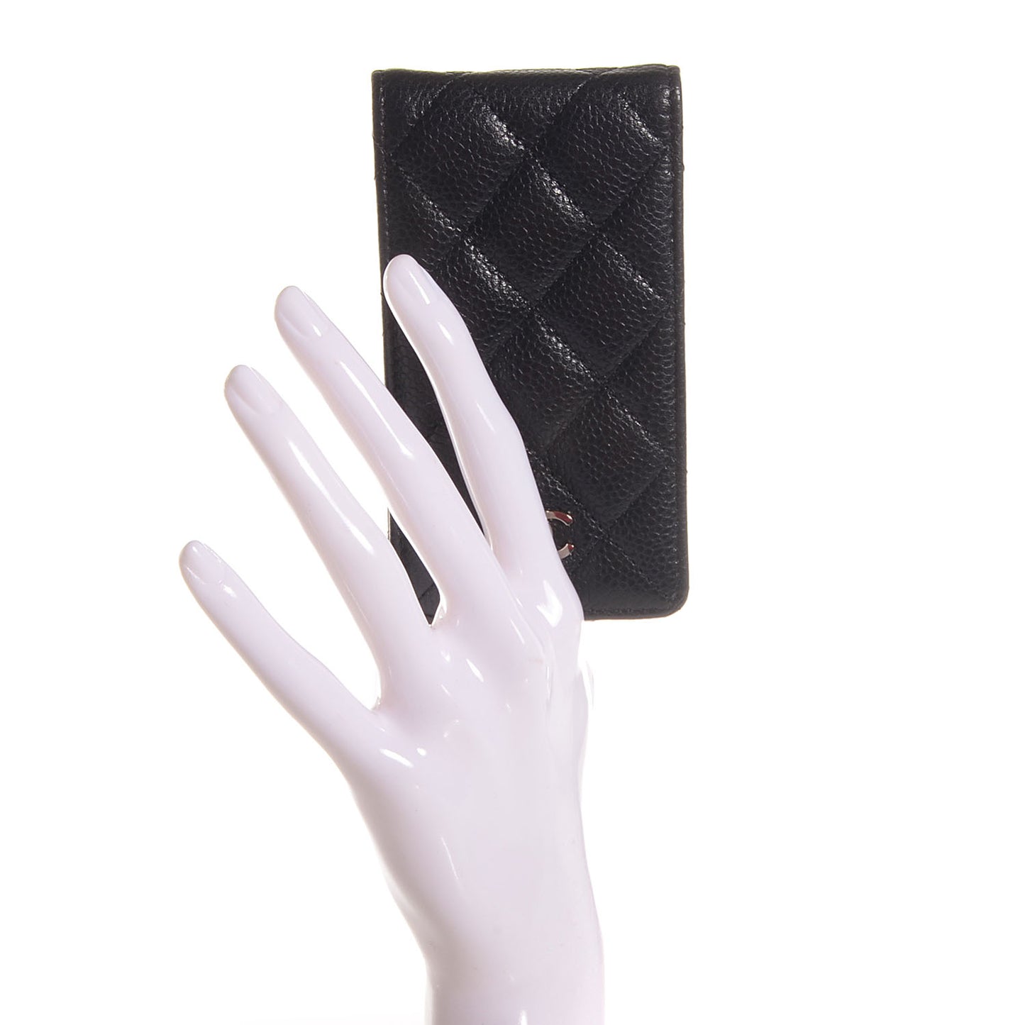 Caviar Quilted iPhone Case Black