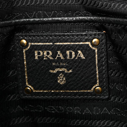 Prada Vitello Daino Tote Black 6 of 9