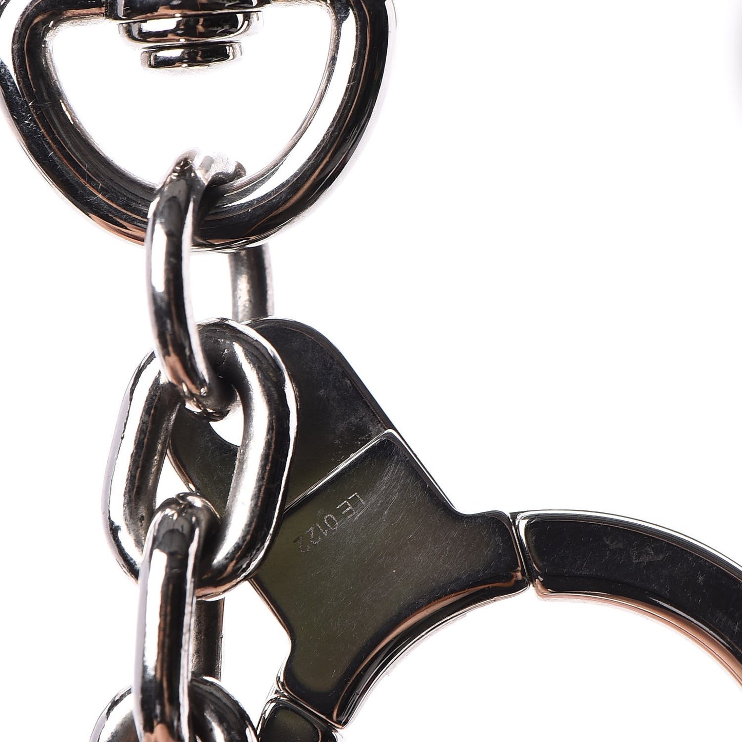 LV Initials Key Holder Silver