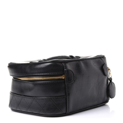 Chanel Lambskin Vanity Cosmetic Case Black 3 of 12