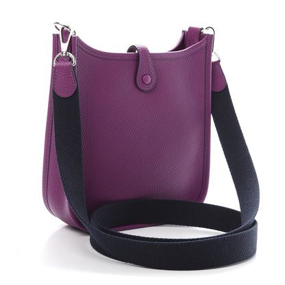 Hermes Taurillon Maurice Amazone Evelyne TPM Anemone Blue Indigo 3 of 11