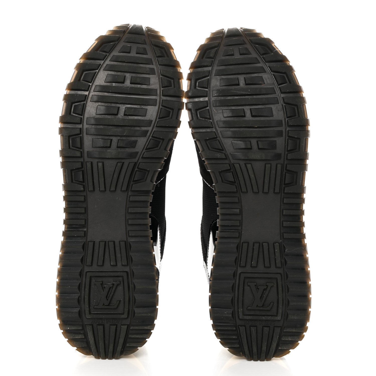 Louis Vuitton Suede Monogram Run Away Sneakers 37.5 Black 5 of 12
