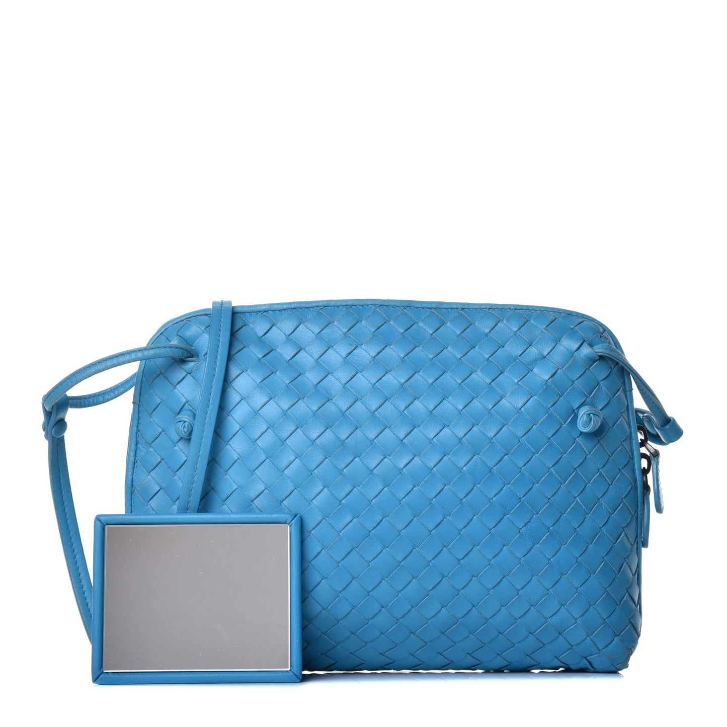 Nappa Intrecciato Nodini Bag Turquoise