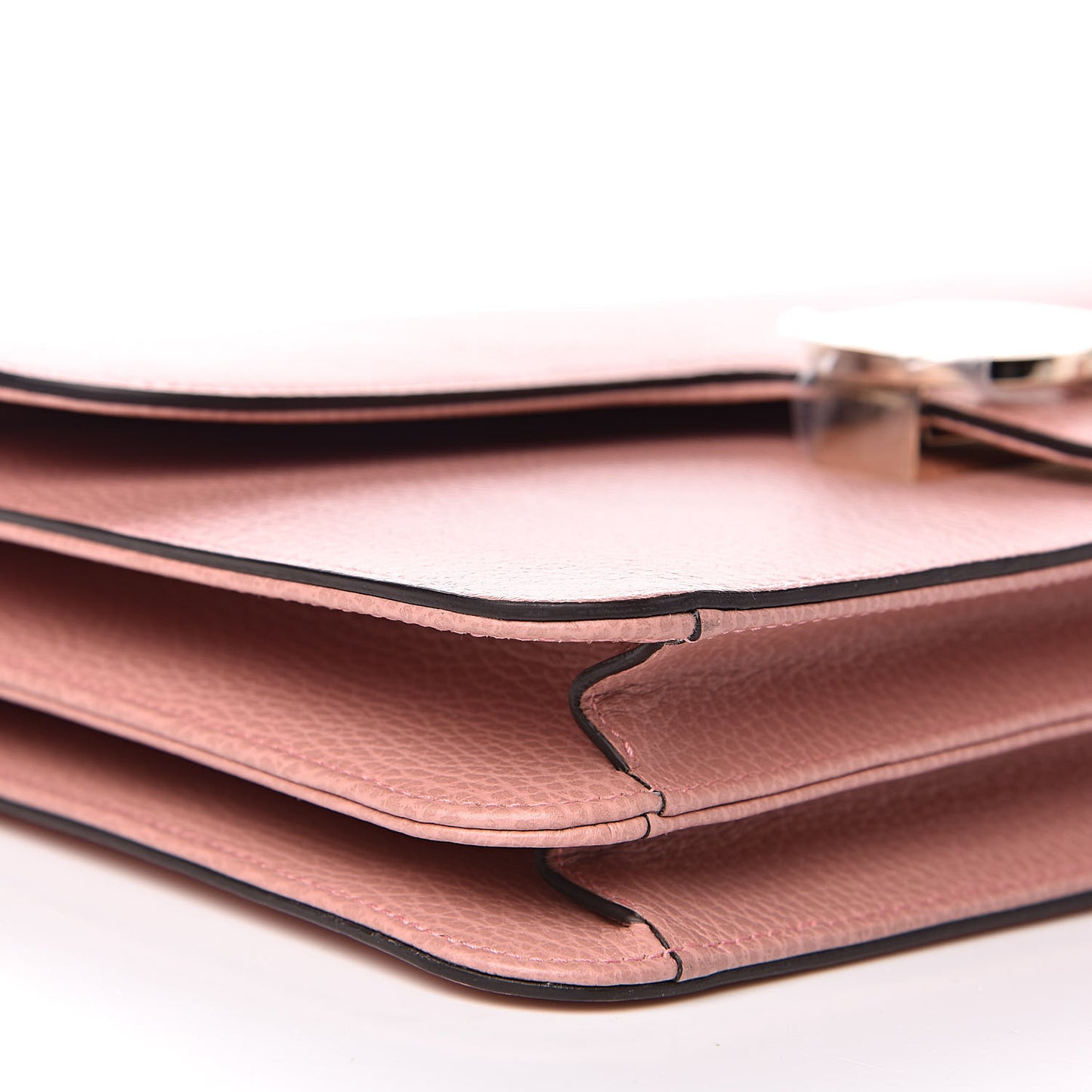 Dollar Calfskin Interlocking G Shoulder Bag Soft Pink