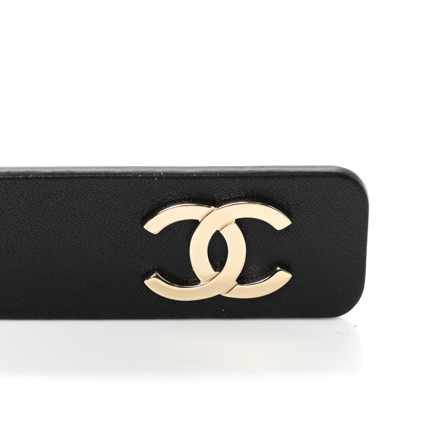 Chanel Calfskin CC Triple Row Chain Belt 90 36 Gold Black White 8 of 9