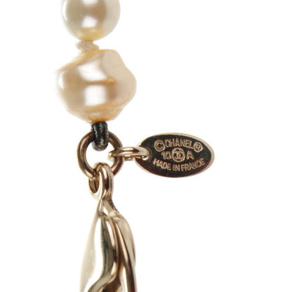 Chanel Graduated Pearl CC Long Necklace Gold 4 of 5