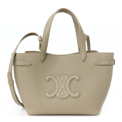 Celine Grained Calfskin Triomphe Mini Cabas Anais Modern Taupe 1 of 12