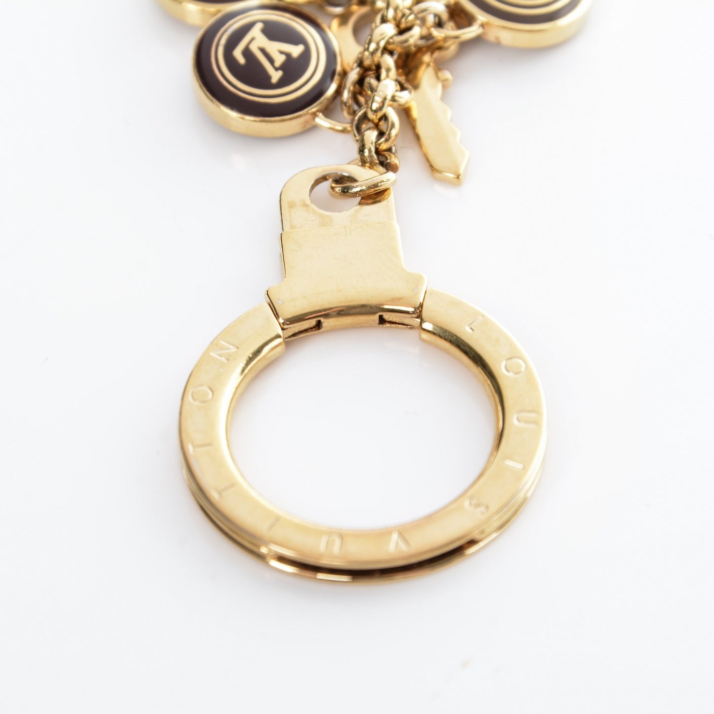 Pastilles Key Ring Holder Brown