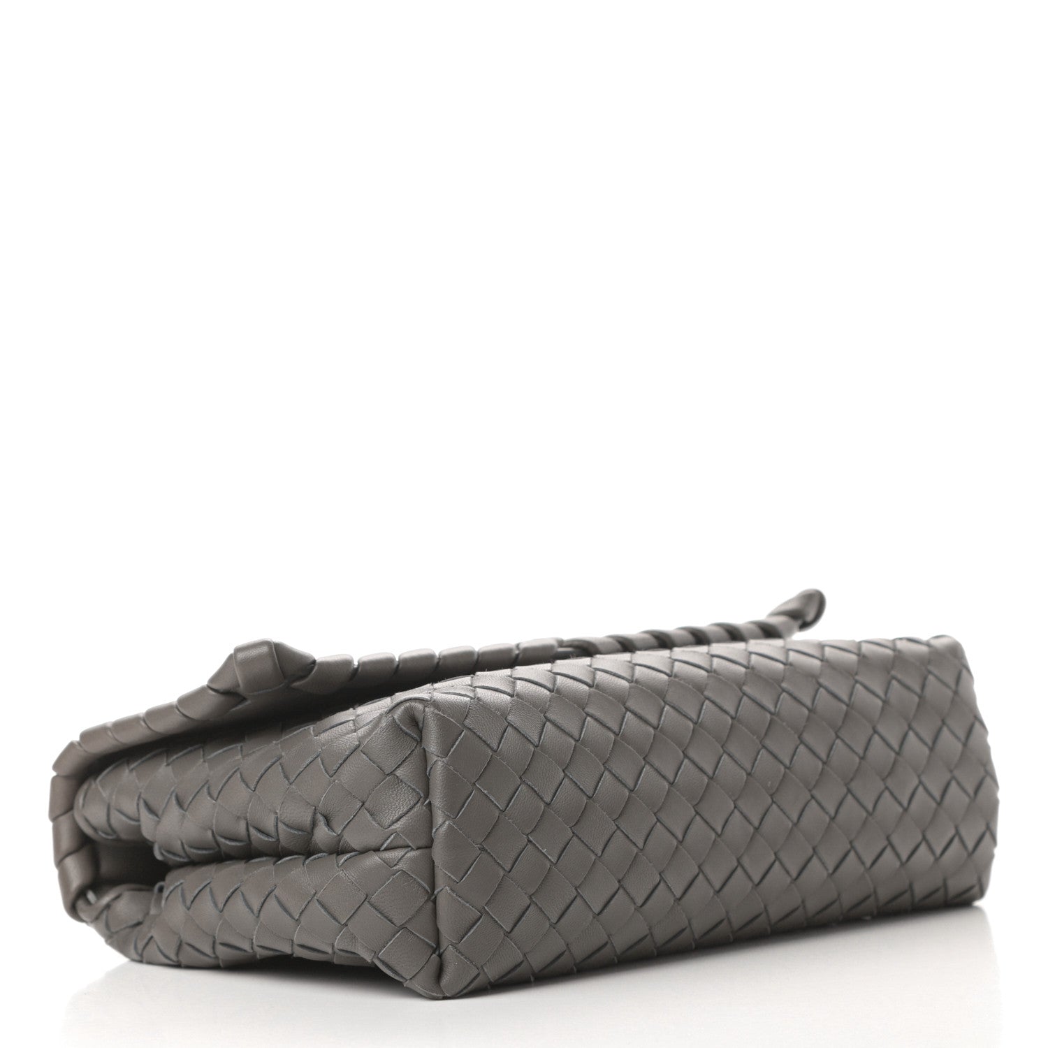 Bottega Veneta Nappa Intrecciato Baby Olimpia Shoulder Bag Steel 4 of 13