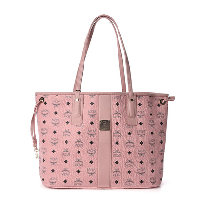 MCM Visetos Medium Liz Reversible Shopper Tote Soft Pink 4 of 17