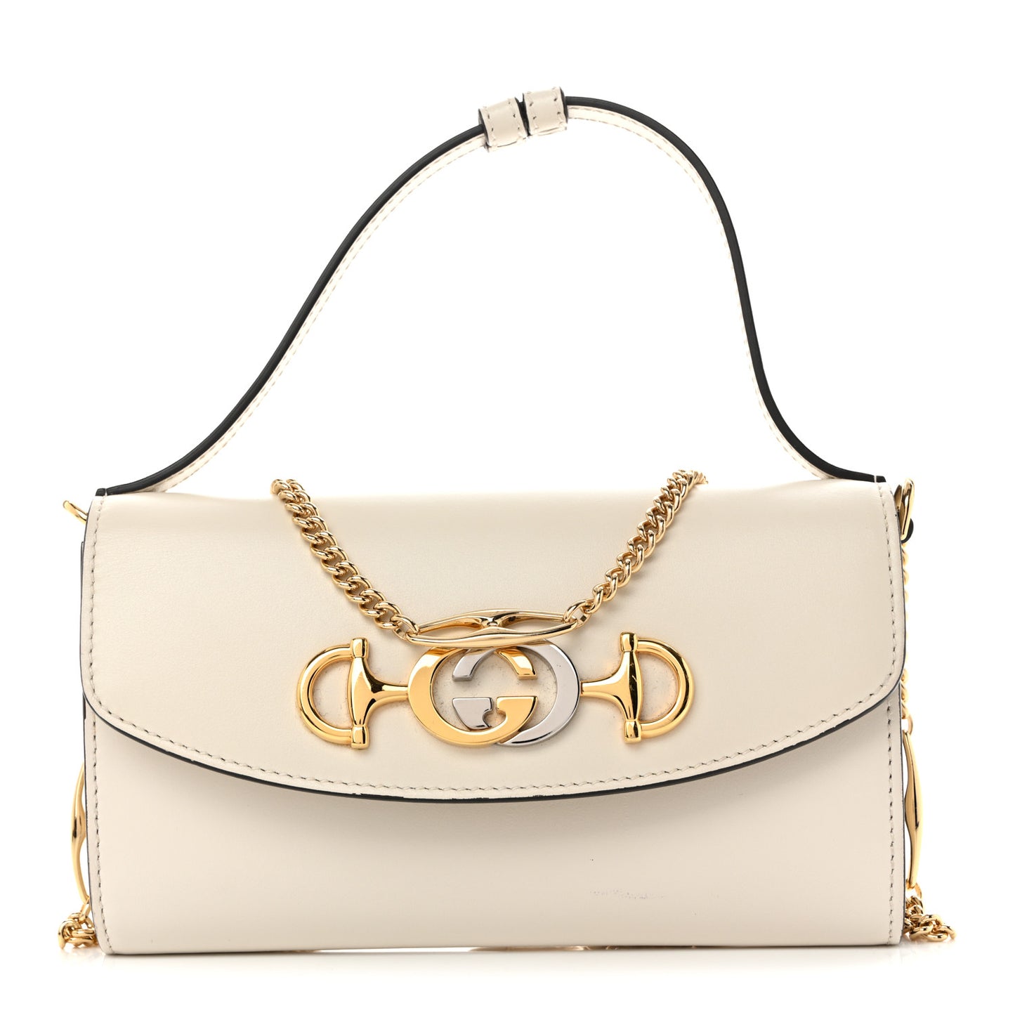 Smooth Calfskin Mini Zumi Shoulder Bag White
