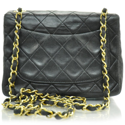 Chanel Lambskin Quilted Mini Flap Black GHW 4 of 10