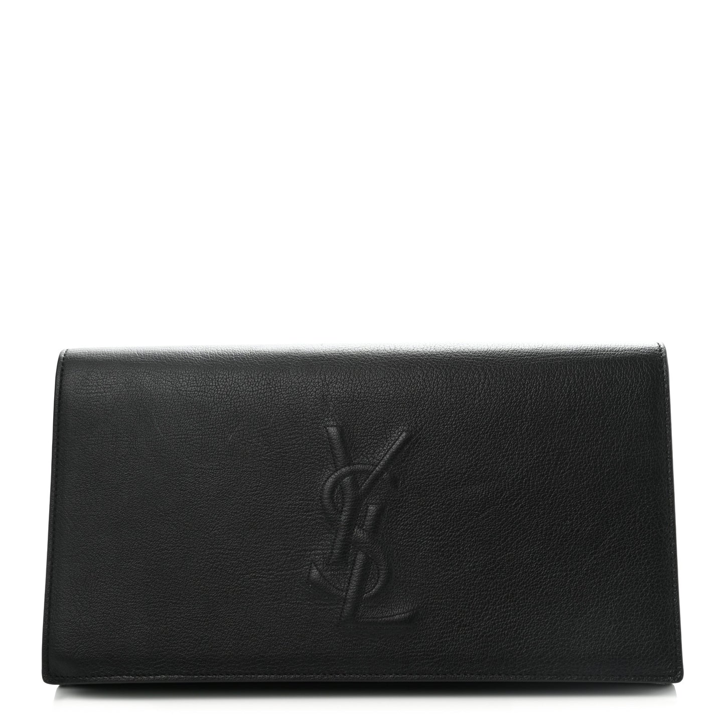 Calfskin Monogram Large Belle De Jour Clutch Black