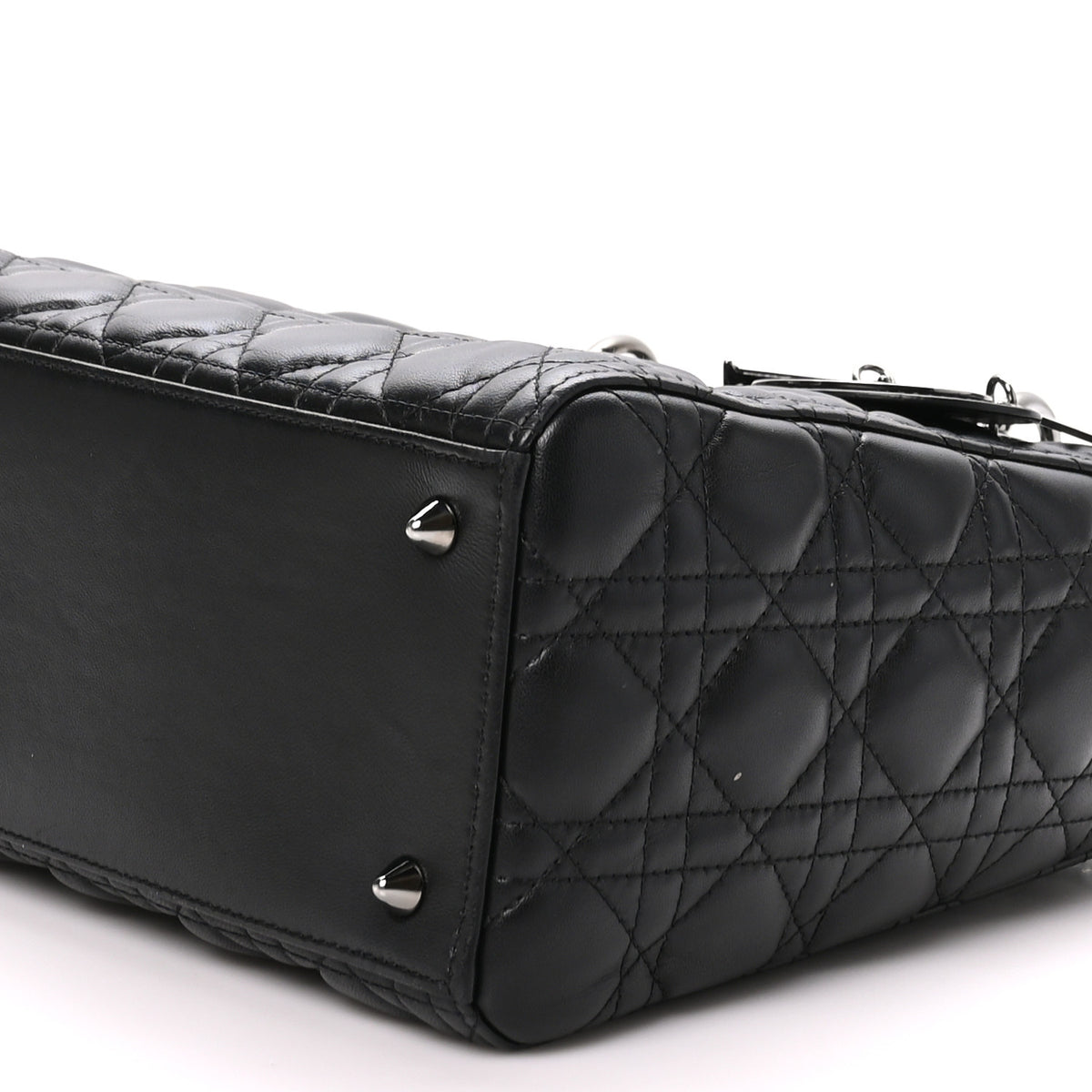 Lambskin Cannage Medium Lady Dior Black