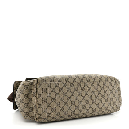 Gucci GG Plus Monogram Messenger Diaper Bag Dark Brown 4 of 17