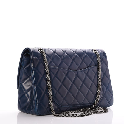 Chanel Lambskin Quilted 2.55 Reissue 227 Flap Blue 3 of 7