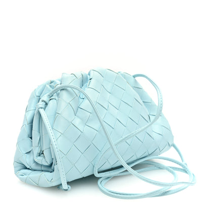 Bottega Veneta Nappa Intrecciato The Mini Pouch Pale Blue 3 of 9
