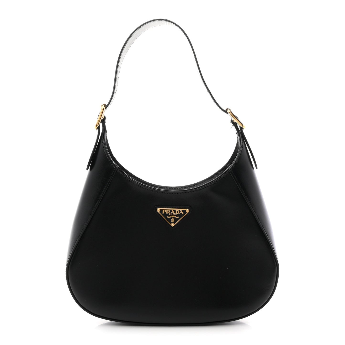 Box Calfskin Shoulder Bag Black