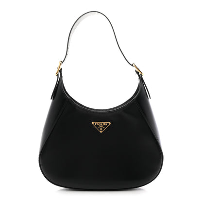 Prada Box Calfskin Shoulder Bag Black 1 of 11