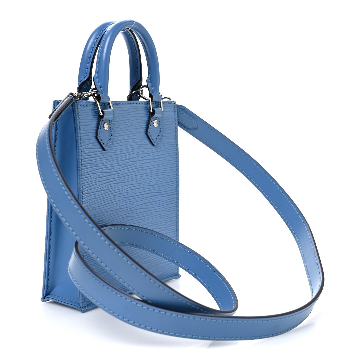 Louis Vuitton Epi Petit Sac Plat Bleuet 3 of 9