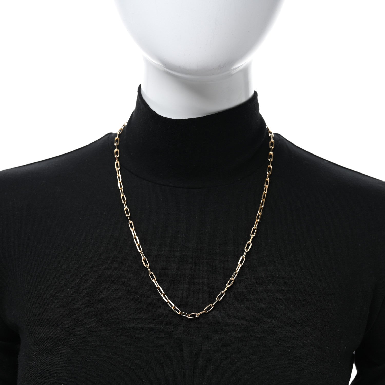 Cartier 18K Yellow Gold SM Santos De Cartier Link Necklace 2 of 5