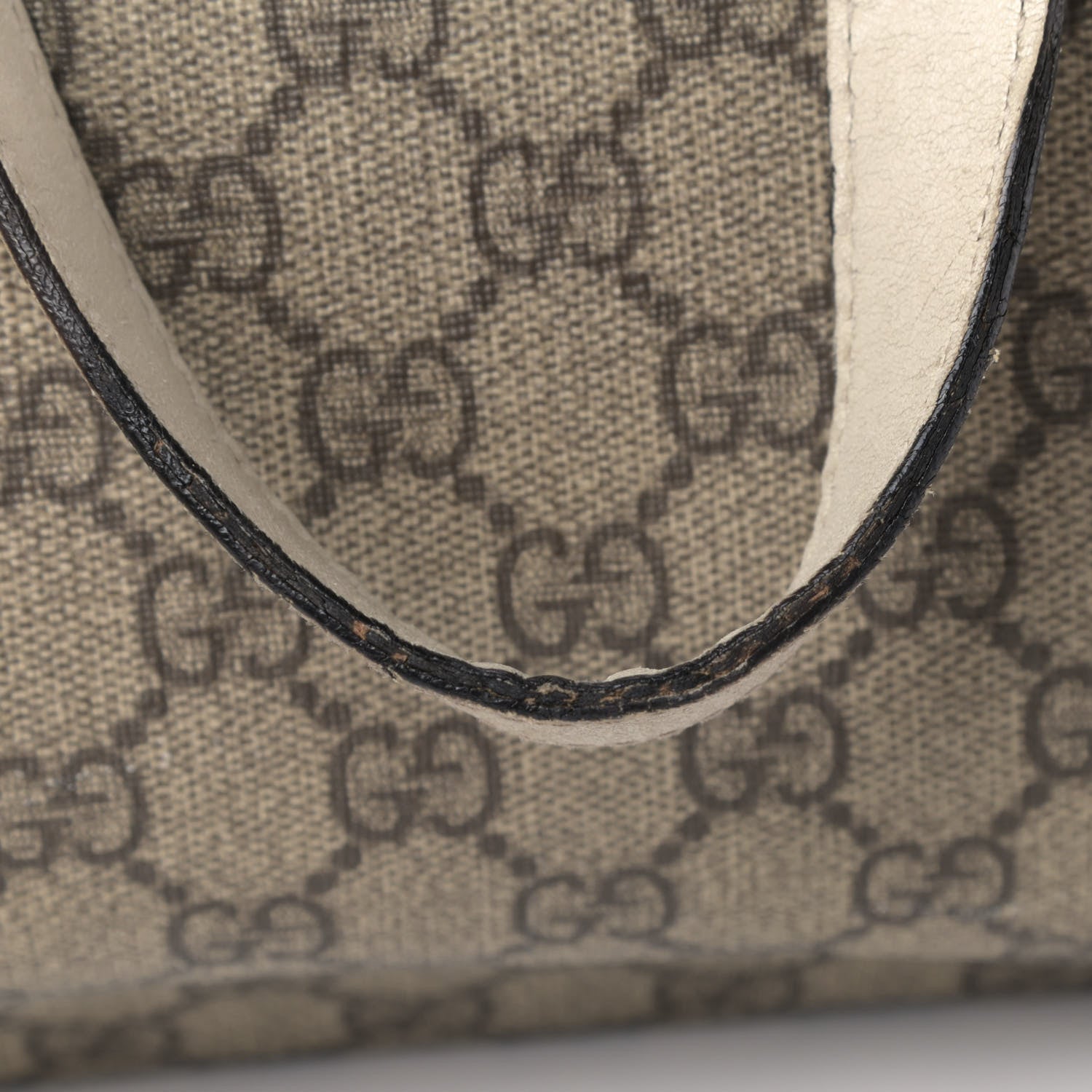 Gucci GG Supreme Monogram Medium Zippered Shopping Tote Off White 7 of 7