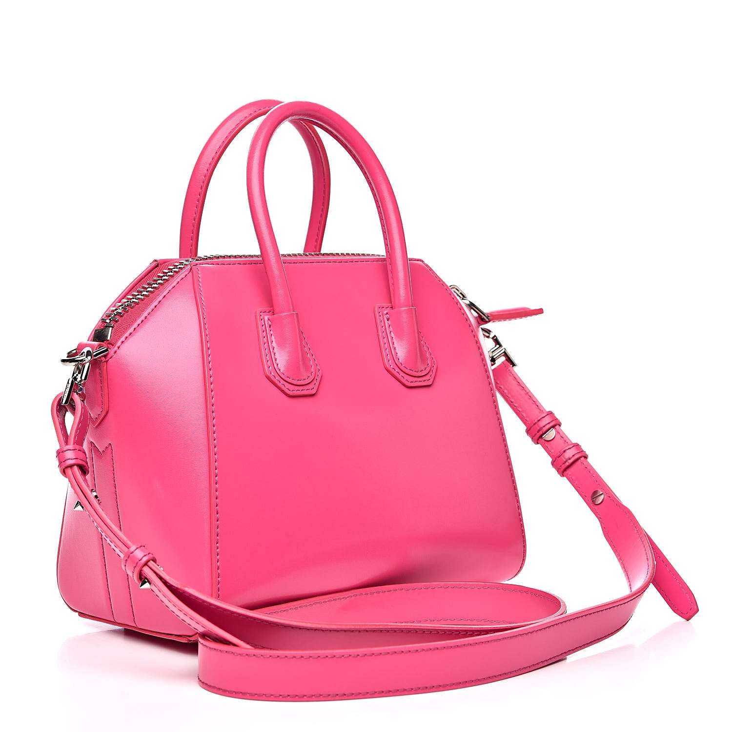 Givenchy Shiny Lord Calfskin Mini Antigona Shocking Pink 3 of 12