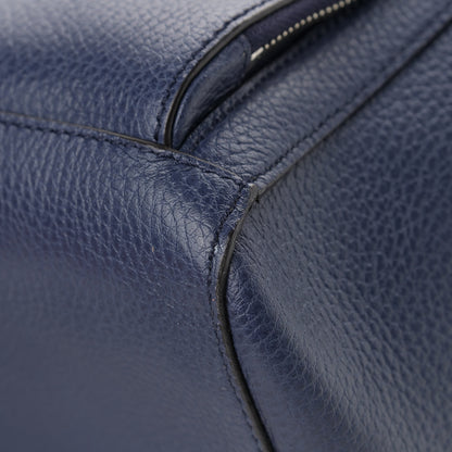 Gucci Pebbled Calfskin Chain Backpack Blue 8 of 11