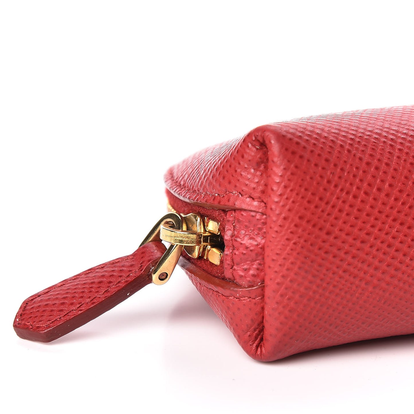 Saffiano Metal Coin Purse Fuoco