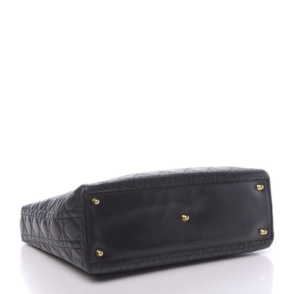 Christian Dior Lambskin Cannage Large Lady Dior Black 4 of 13