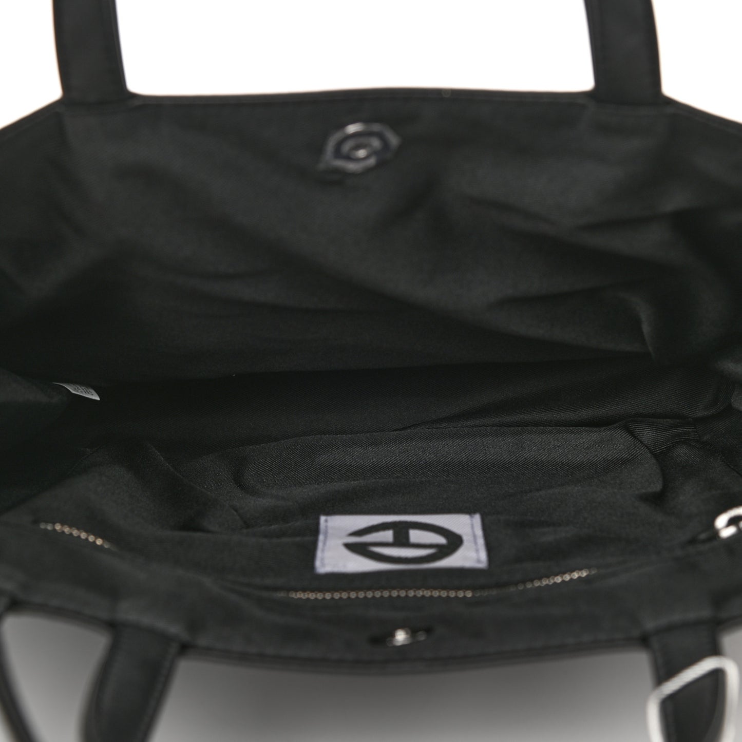 Vegan Leather Medium Shopping Bag Black
