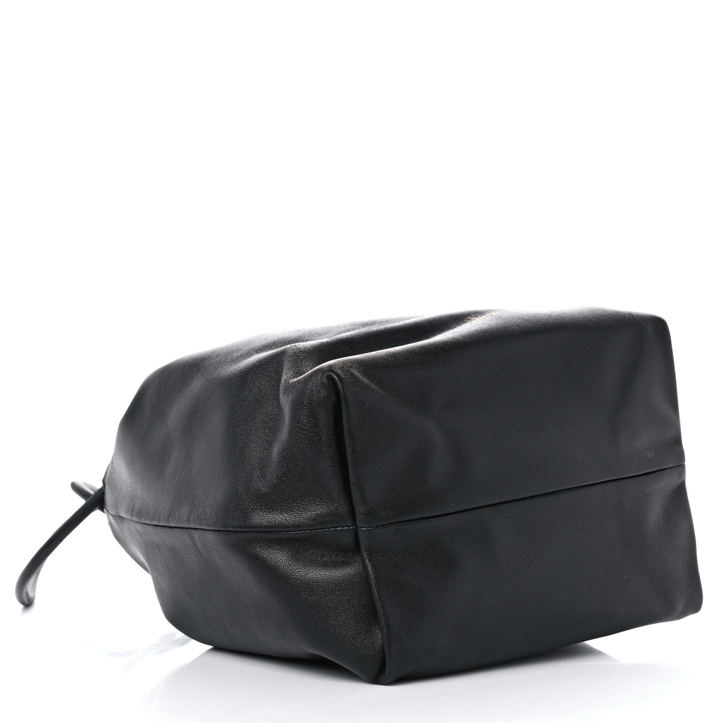 Nappa Vlogo Pouf Pouch Black