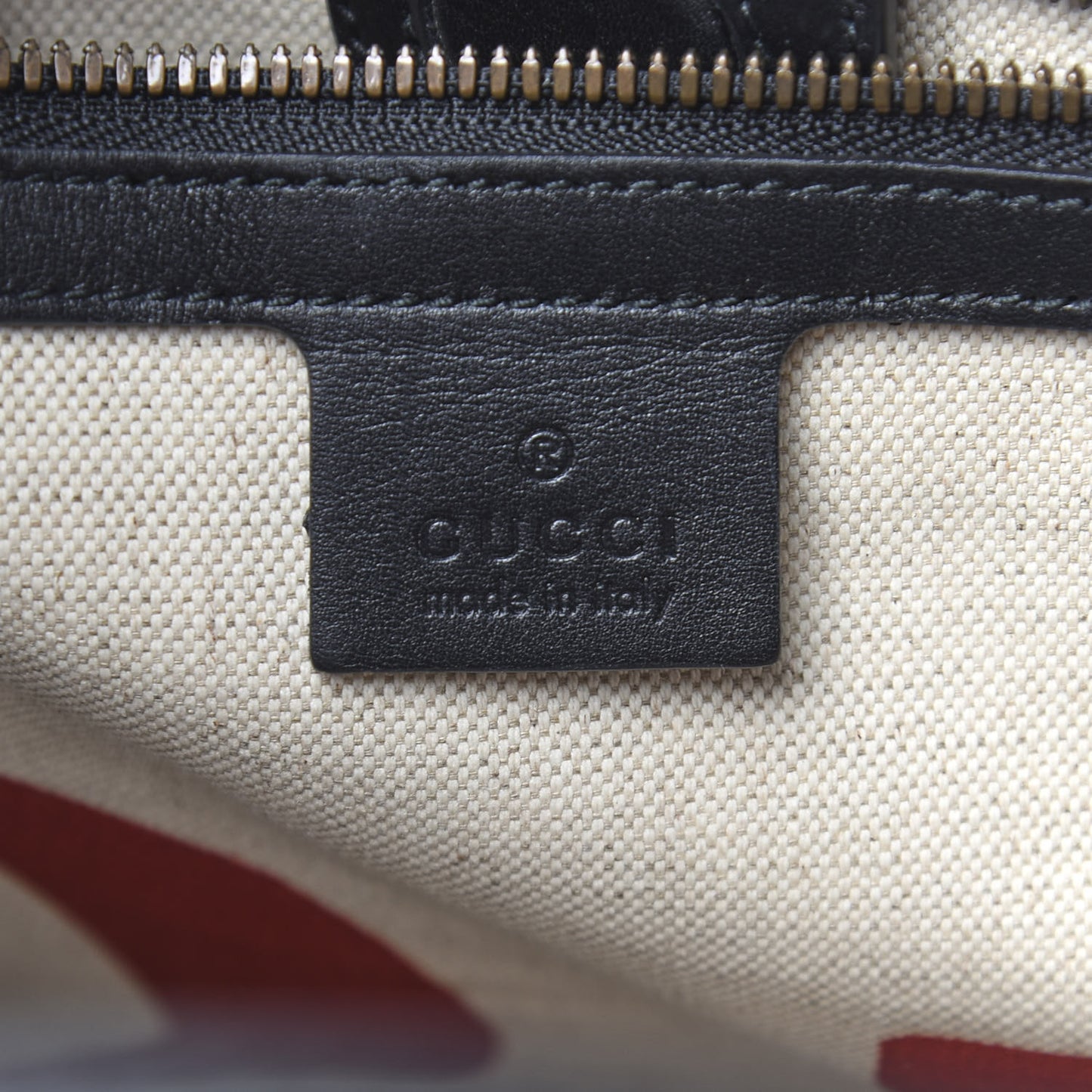 GG Supreme Monogram L'Aveugle Par Amour Print Vertical Tote Black