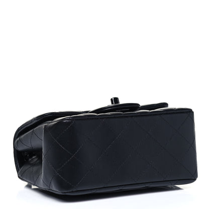 Chanel Lambskin Quilted Mini Square Flap So Black 5 of 10