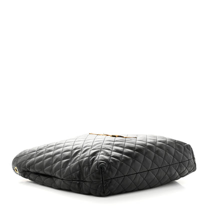 Saint Laurent Lambskin Quilted Maxi Icare Shopping Tote Black 5 of 13