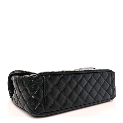 Chanel Grained Calfskin Quilted XXL Travel Flap Bag Black 3 of 10