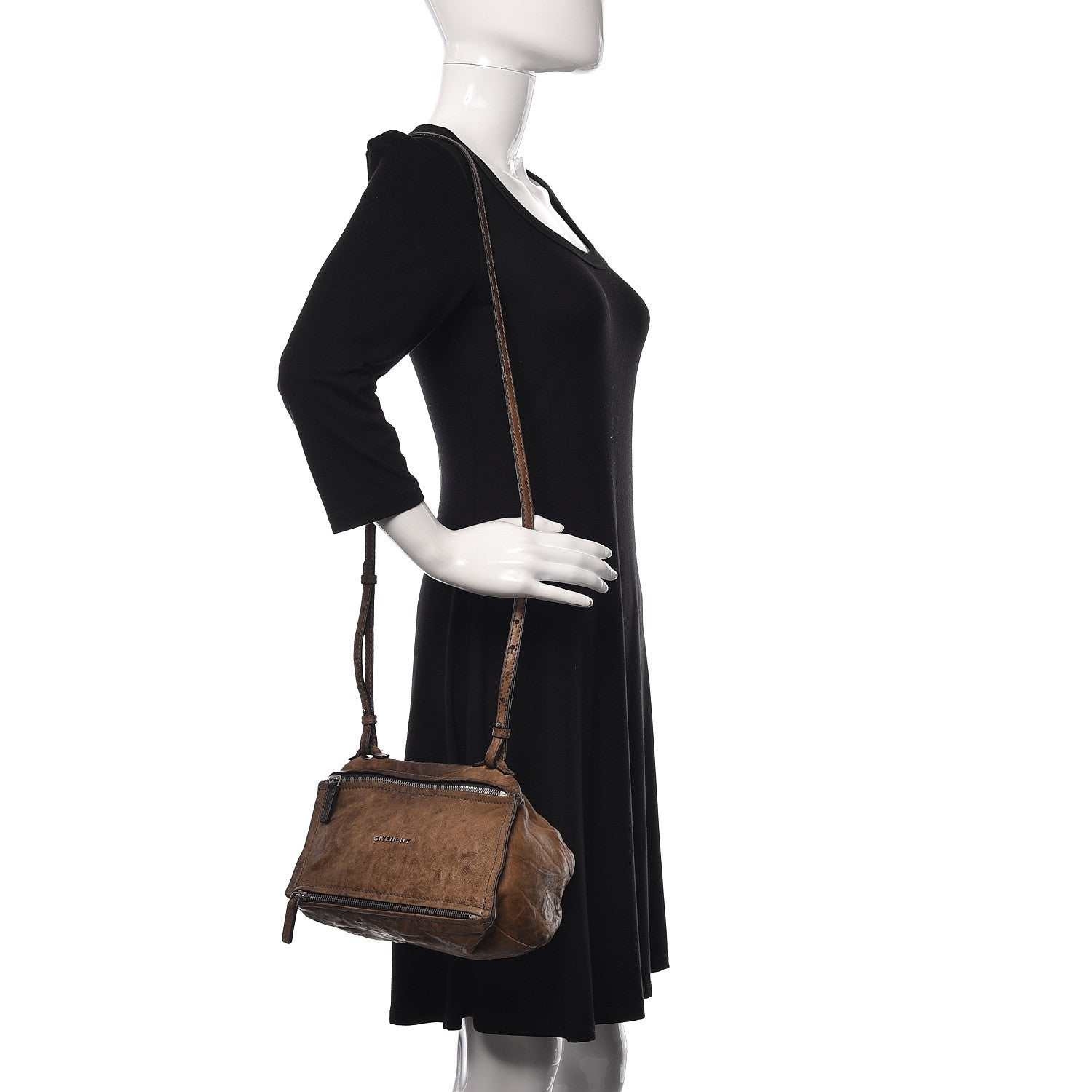 Givenchy Tumbled Sheepskin Mini Pandora Charcoal 2 of 24